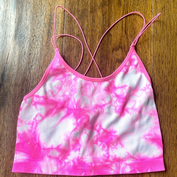 Tie Dye strappy seamless tank - Picture 1 of 2